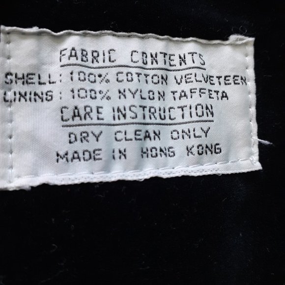 Vintage Nordstrom Point of View Velvet Single Button Blazer Black Size 10 - Picture 15 of 16
